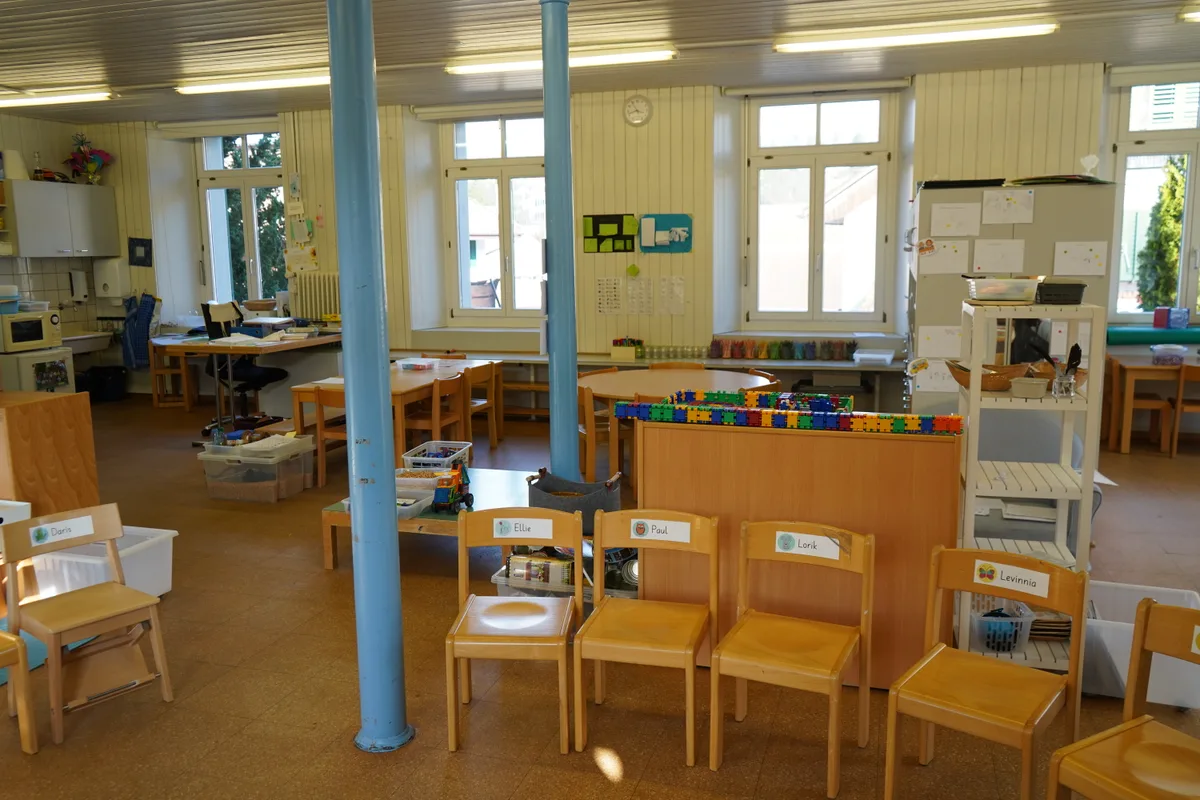 Innenansicht des Kindergartens an der Burggasse.